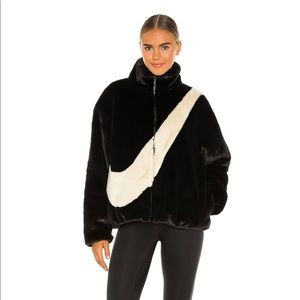 Faux fur Nike jacket
